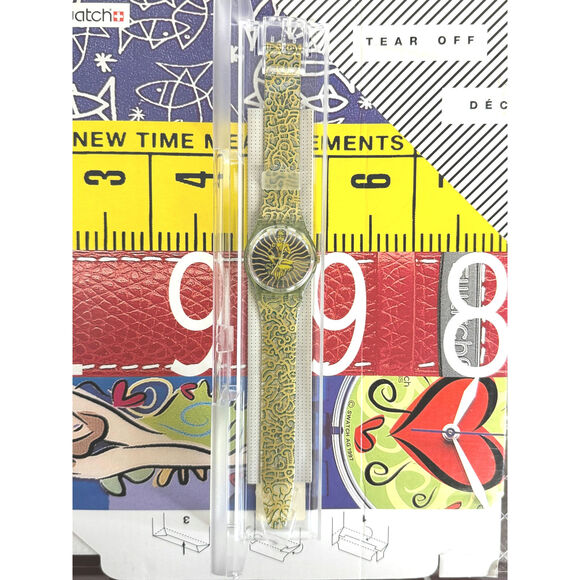 Swatch watch TAI SUN GG133 1995 Standard Gents New Old Stock - Picture 2 of 6